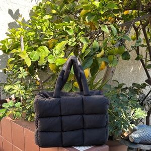 Stylish Black Quilted Bag